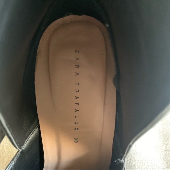 Zara Chunky Black Boots - Picture 6 of 8